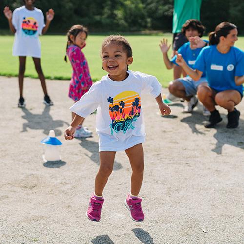 2023 girl jumping at pedalheads camp