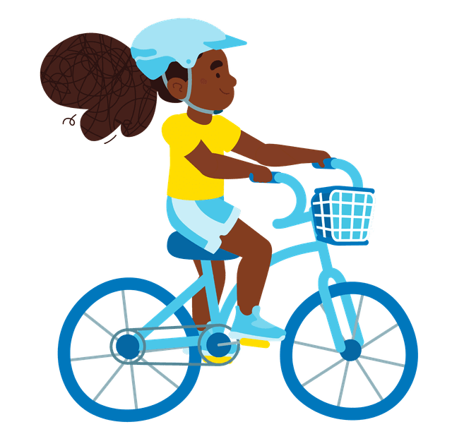 Girl on Bike