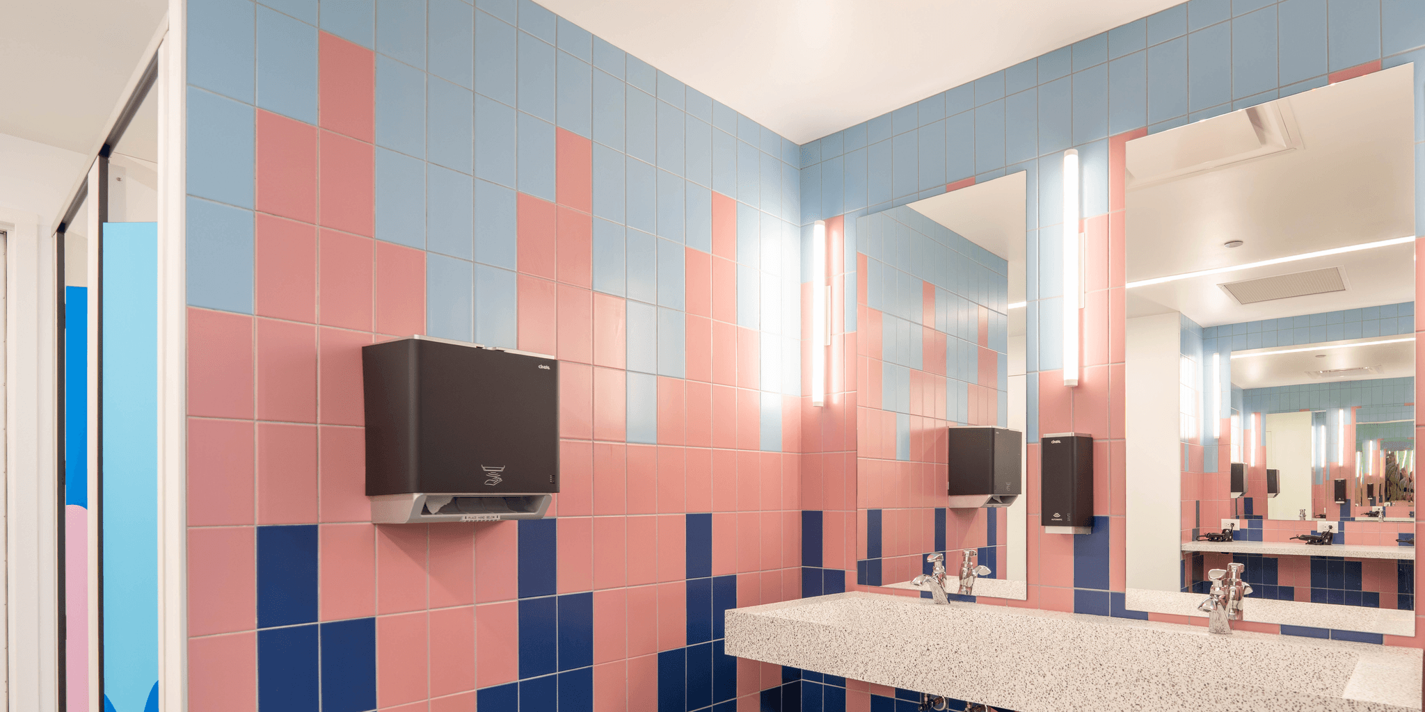 changeroom facilities at Fremont Village Pedalheads pool