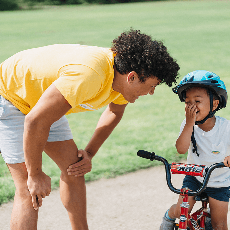 Young camper at Pedalheads bike camp in minneapolis