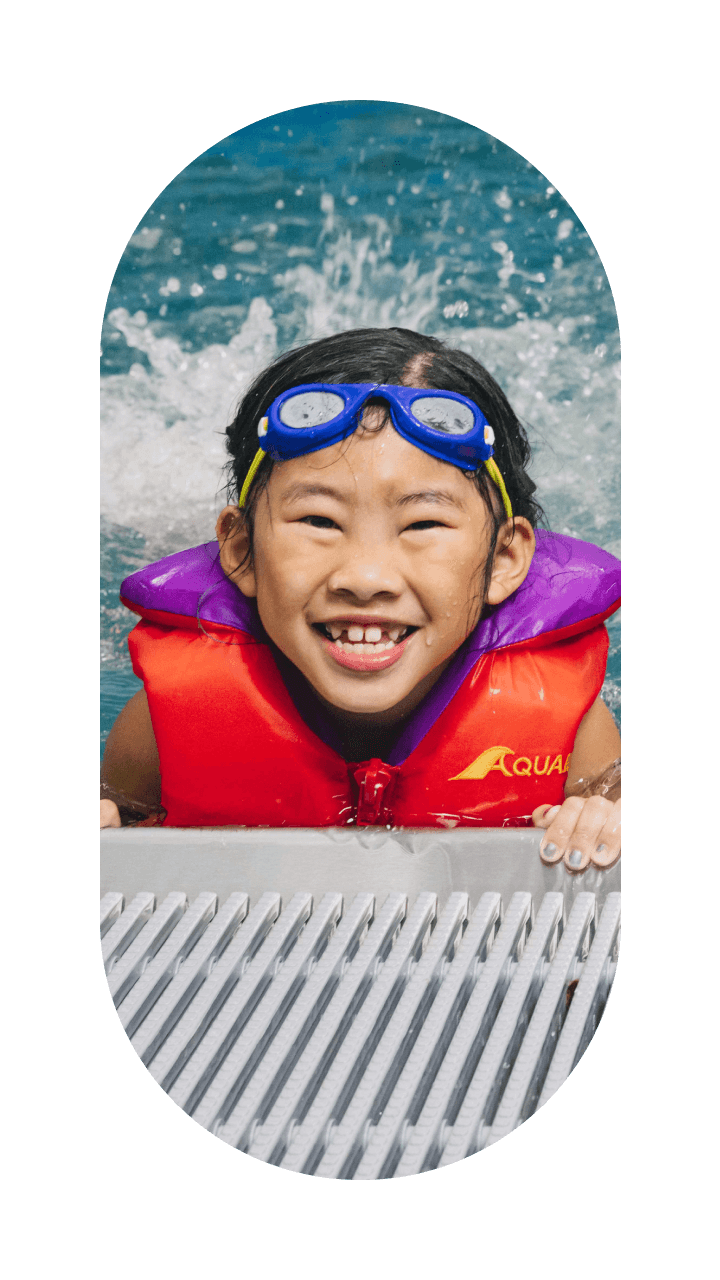 Swimming lessons in Pedalheads pool